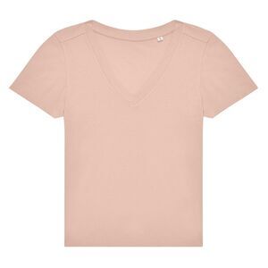 B&C Womens/Ladies Plain V Neck / Soft Rose